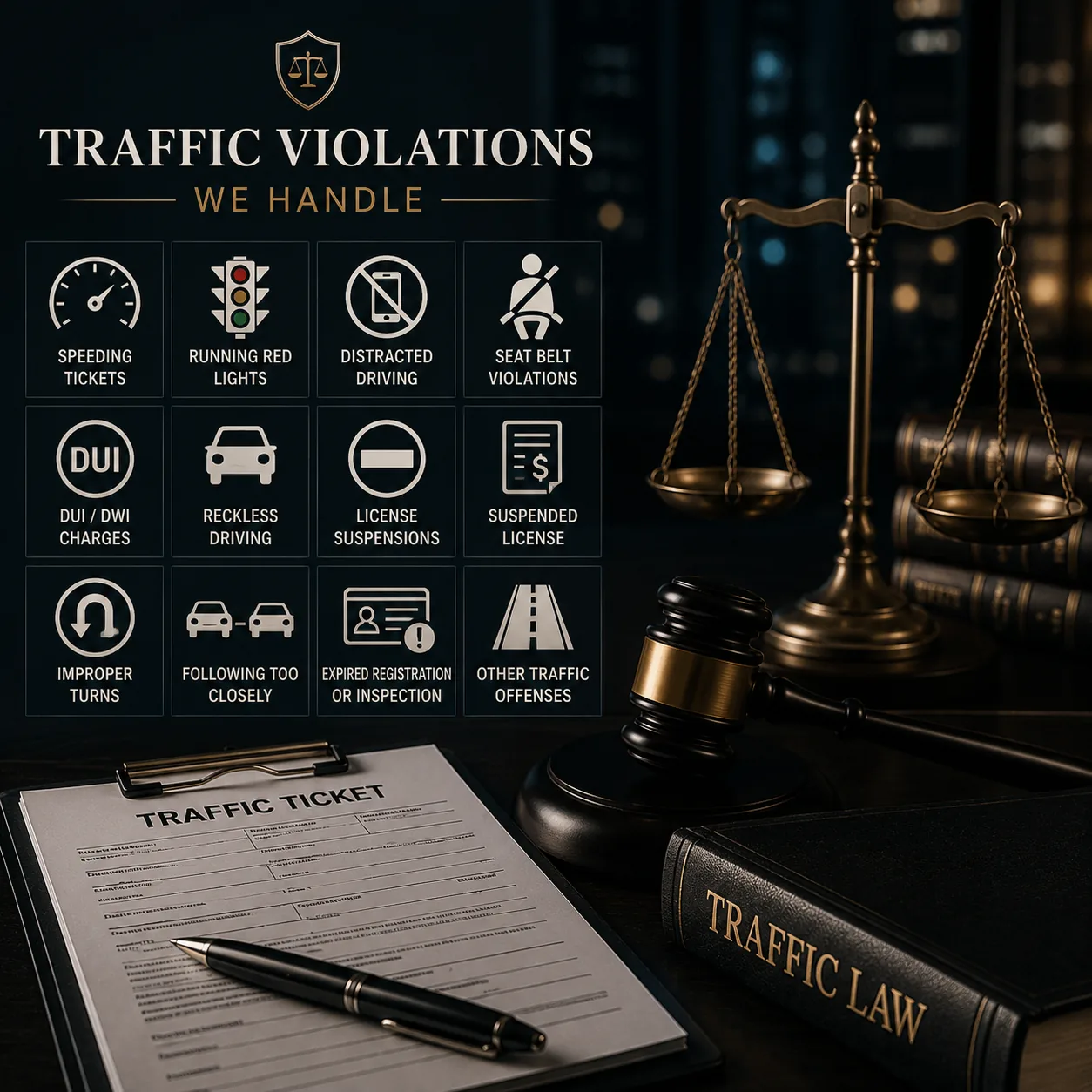 Traffic Violations We Handle